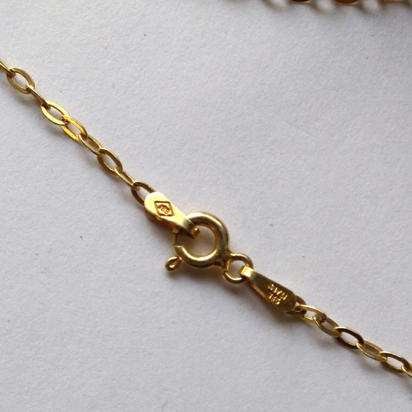 VTG EST. 18K /STERLING SILVER Vermeil NATURAL Druzy Heart Pendant Necklace 440ct - Picture 15 of 16